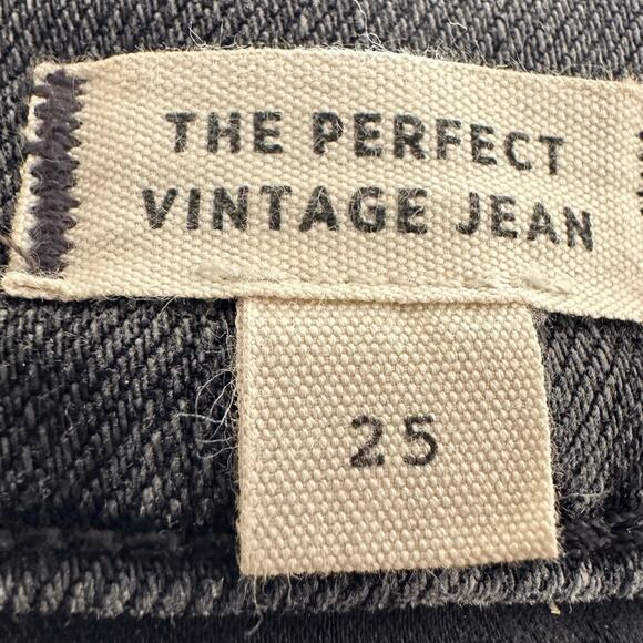 Madewell Women’s The Perfect Vintage High Rise Charcoal Gray Jeans Size 25 - Picture 6 of 8